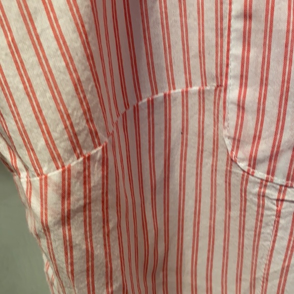 ST. JOHN’S BAY RED/WHITE STRIPED SHIRT SZ XLT - Picture 7 of 13